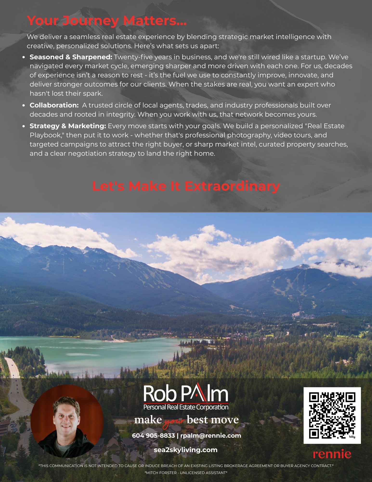 Whistler tri-fold brochure, inside spread